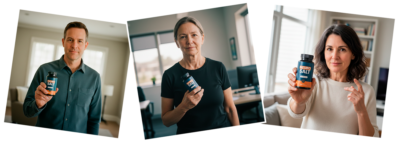 Collage of NeuroSalt customers