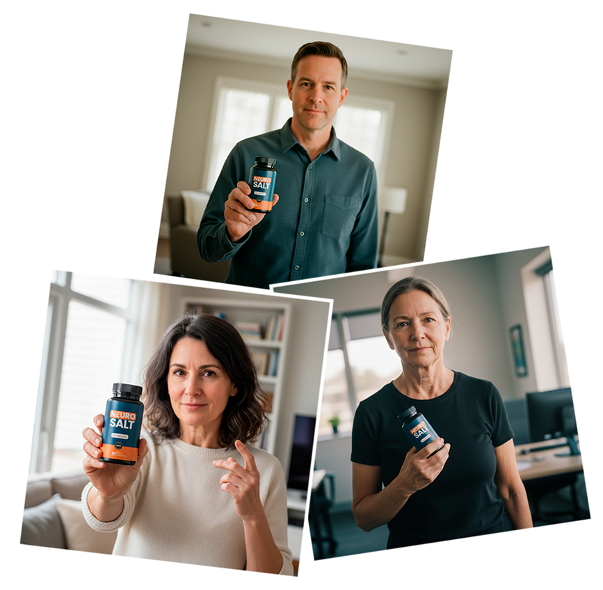 Collage of NeuroSalt customers